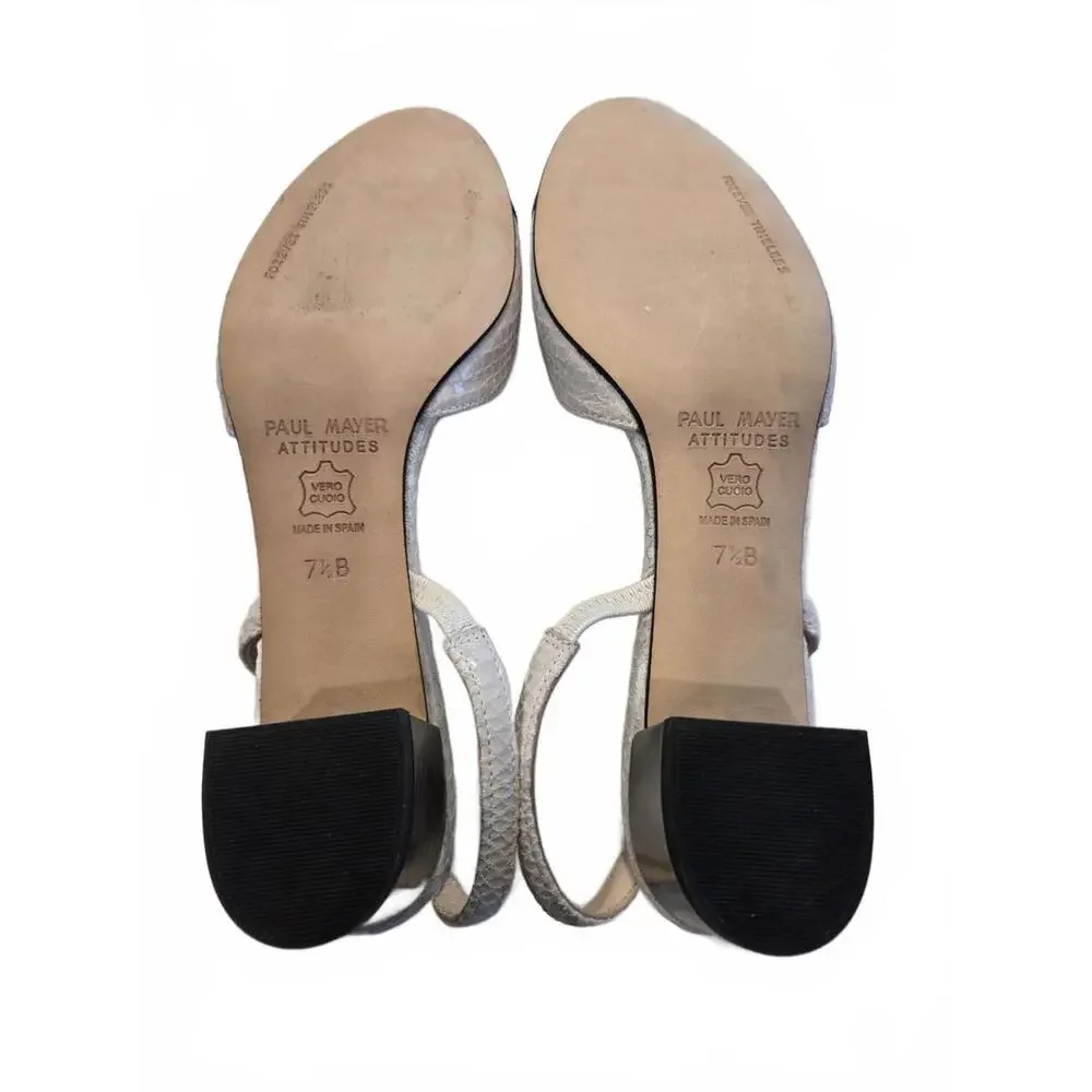 Paul Mayer‎ Attitudes Block Heel Slingback - Size 7.5 NIB (New)